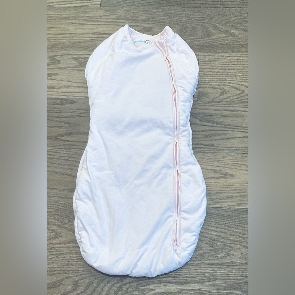 Happiest Baby Sleepea Swaddle Pink Cotton Size Medium 2-4 month